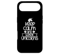 Carcasa para iPhone Air Keep Calm and Love Unicorns, Divertido Amante de los Unicornios
