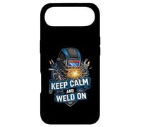 Carcasa para iPhone Air Keep Calm and Weld On Funny Welder Metalworking