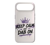 Carcasa para iPhone Air Keep Calm Dab On Makeup Queen Crown Purple Divertida