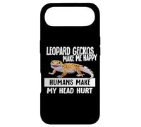 Carcasa para iPhone Air Kids Boys Girls Reptile Make Me Happy Leopard Gecko Lover