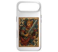 Carcasa para iPhone Air King of Clubs Warrior Medieval Fantasy Card Lucky Poker