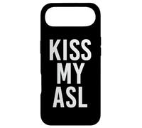 Carcasa para iPhone Air Kiss My ASL Lenguaje de señas Americano para sordos