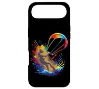 Carcasa para iPhone Air Kitesurf Art Splash - Deporte Extremo Jinete y alas Coloridas