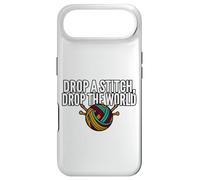 Carcasa para iPhone Air Knitter Humor Drop A Stitch Drop The World
