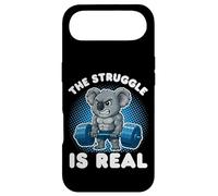 Carcasa para iPhone Air Koala The Struggle Is Real Halterofilia Gimnasio Divertido