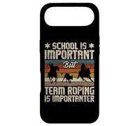 Carcasa para iPhone Air La Cuerda del Equipo es más Importante - Horse Ride Cowboy Header Heeler