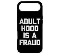 Carcasa para iPhone Air La Edad Adulta es un fraude - Divertido Dicho sarcástico Humor Novedad