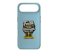 Carcasa para iPhone Air La fe me sostiene Cuando se agotan Las Fuerzas Diseño Cristiano