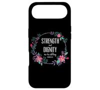 Carcasa para iPhone Air La Fuerza y la dignidad Son Sus Vestidos Proverbios 31:25
