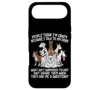 Carcasa para iPhone Air La Gente Piensa Que Estoy Loco Porque Hablo con mis Perros Funny Dog