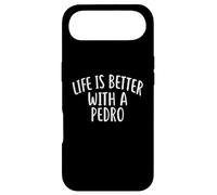 Carcasa para iPhone Air La Vida es Mejor con un Pedro Camiseta con Nombre Divertido Pedro