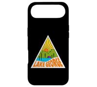 Carcasa para iPhone Air Lake George New York Mono Line Gráfico Retro Al Aire Libre