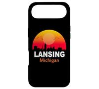 Carcasa para iPhone Air Lansing Michigan Vintage Sunset Retro City State USA