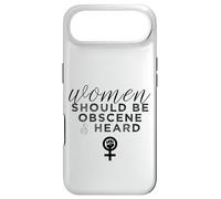 Carcasa para iPhone Air Las Mujeres Deben ser obscenas y escuchadas con un Lema Feminista Divertido