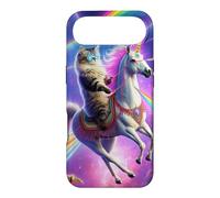 Carcasa para iPhone Air Laser Eyes Espacio Exterior Gato Montando Llama Unicornio UFO Tacos