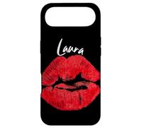 Carcasa para iPhone Air Laura Red Lips Nombre Personalizado