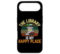 Carcasa para iPhone Air Lector Vintage The Library Is My Happy Place, Bibliotecario Retro