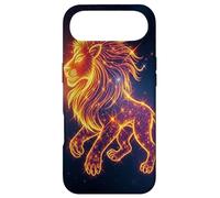 Carcasa para iPhone Air Leo Signo del Zodiaco Fuego Cósmico León Galaxia