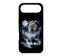 Carcasa para iPhone Air León Aullando a la Luna 90's Retro Safari Animal