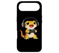 Carcasa para iPhone Air Leopard Gecko Playing Video Game Reptiles Video Gamers