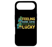 Carcasa para iPhone Air Leprechaun Dino T-Rex En Suerte Sintiendo Rugido Y Suerte