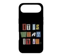 Carcasa para iPhone Air Letras de Revista It Is What It Is Cut out