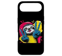Carcasa para iPhone Air Letrero de Arte gráfico de Personaje Pop Retro de Perezoso Doble Paz