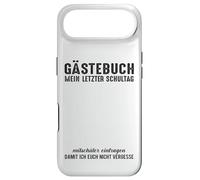 Carcasa para iPhone Air Libro de visitas Mi último día Escuela Graduación
