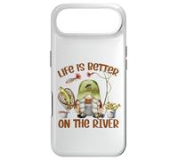 Carcasa para iPhone Air Life Is Better On The River Fisherman GNOME Loves Fishing