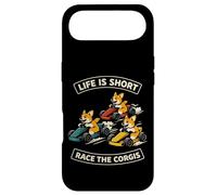 Carcasa para iPhone Air Life Is Short Race The Corgis Funny Go Kart Racing Lifestyle