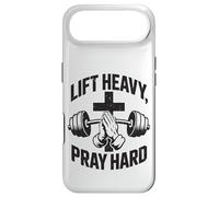 Carcasa para iPhone Air Lift Heavy Pray Hard - Gimnasio de Entrenamiento Cristiano