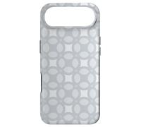 Carcasa para iPhone Air Light Grey Silver Circle Rounded Bubble Nordic Pattern