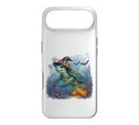 Carcasa para iPhone Air Linda Tortuga Marina Bruja Halloween bajo el Agua