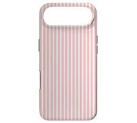 Carcasa para iPhone Air Lindo Blush Pink Stripes Vertical Líneas Patrón Minimalista