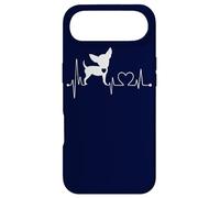 Carcasa para iPhone Air Lindo Chihuahua Perro Heartbeat ECG Pulso Perros Amantes Disfraz