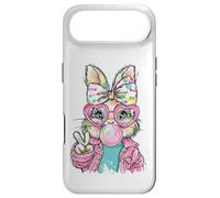 Carcasa para iPhone Air Lindo Conejo de Pascua Signo de Paz Bubble Gum Spring Art Kids Girl