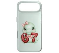Carcasa para iPhone Air Lindo Dinosaurio Coqueta 67 Meme Six Seven Dino Girl Mujeres