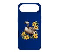 Carcasa para iPhone Air Lindo Ganso Hawaiano Nene con Hibisco Amarillo