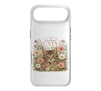 Carcasa para iPhone Air Lindo Gatito Floral Cottagecore Botánico