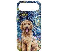 Carcasa para iPhone Air Lindo Goldendoodle Noche Estrellada Doodle Dog Art por Aja