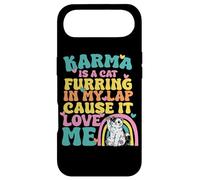Carcasa para iPhone Air Lindo Karma Es Un Gato Furring En Mi Regazo Porque Me Ama