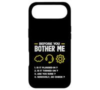 Carcasa para iPhone Air Lista de verificación de Soporte técnico de Before You Bother Me Divertida