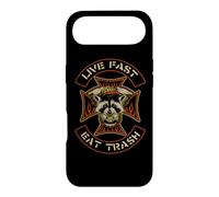Carcasa para iPhone Air Live Fast Eat Trash Raccoon Trashpanda Lowbrow Retro Biker