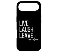 Carcasa para iPhone Air Live Laugh Leave me Alone Divertida Cita sarcástica