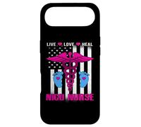 Carcasa para iPhone Air Live Love Heal NICU Nurse American Flag Nursing Nurses