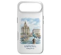 Carcasa para iPhone Air Liverpool England Waterfront Acuarela Pájaro Hígado