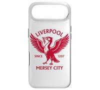 Carcasa para iPhone Air Liverpool Mersey City Since 1207 Liver Bird Large Print Rojo