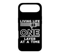 Carcasa para iPhone Air Living Life One Layer At A Time Impresora 3D Diseño Envejecido