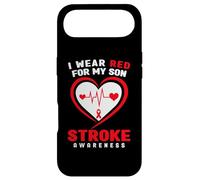 Carcasa para iPhone Air Llevo Rojo para mi Conciencia sobre el accidente cerebrovascular de Hijo