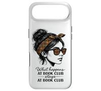 Carcasa para iPhone Air Lo Que Sucede en el Club de Lectura se Queda en el moño desordenado del Club de Lectura